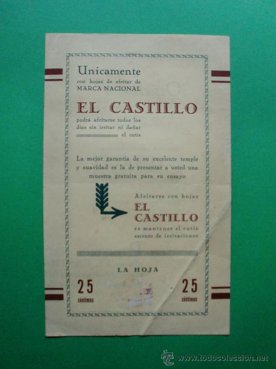 Cat&aacute;logos publicitarios: EL CASTILLO HOJAS DE AFEITAR - Foto 1