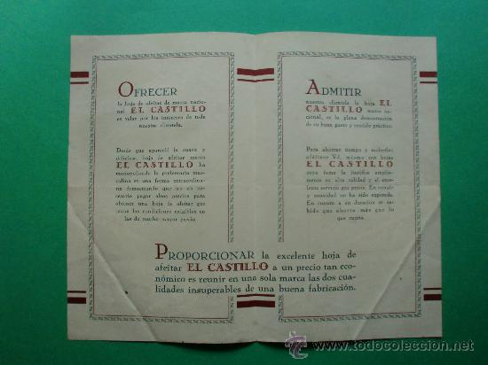 Cat&aacute;logos publicitarios: EL CASTILLO HOJAS DE AFEITAR - Foto 2
