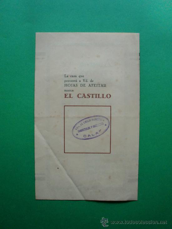 Cat&aacute;logos publicitarios: EL CASTILLO HOJAS DE AFEITAR - Foto 3