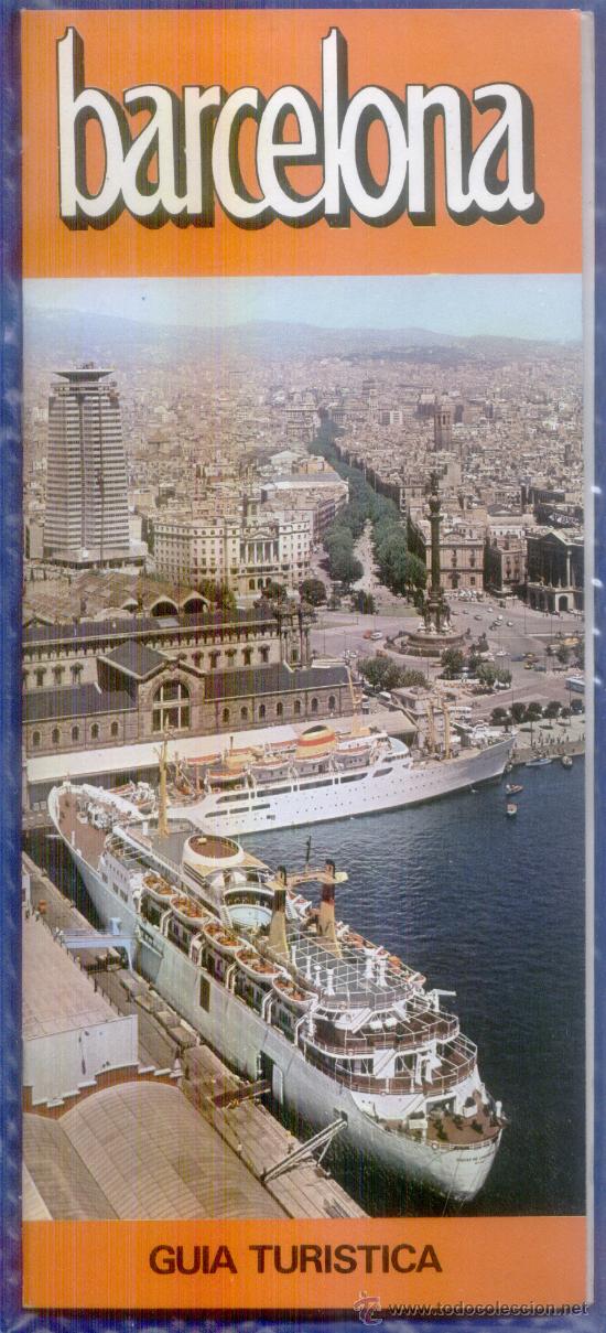 Cat&aacute;logos publicitarios: GUIA TUR&Iacute;STICA DE BARCELONA, A&Ntilde;OS 70, CON PUBLICIDAD