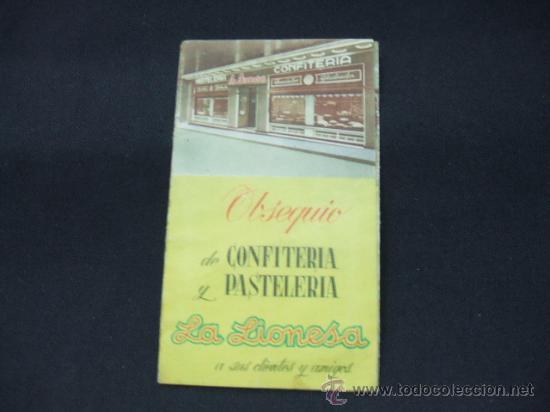 Advertising Catalogs: TRIPTICO PUBLICIDAD - CONFITERIA Y PASTELERIA - LA LIONESA - MANRESA -