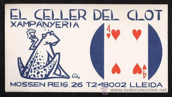 Werbekataloge: posavasos - xampanyeria el celler del clot - lleida - a&ntilde;os 70 / 80