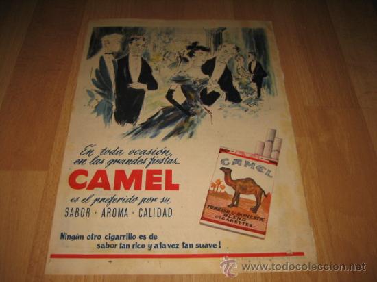 Cat&aacute;logos publicit&aacute;rios: CAMEL  CIGARRILLOS PUBLICIDAD  HOJA DE REVISTA 1957