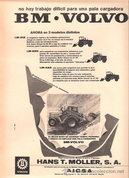 Cataloghi pubblicitari: PUBLICIDAD ANTIGUA. MAQUINARIA. BM VOLVO. HANST. MOLLER. 1967.