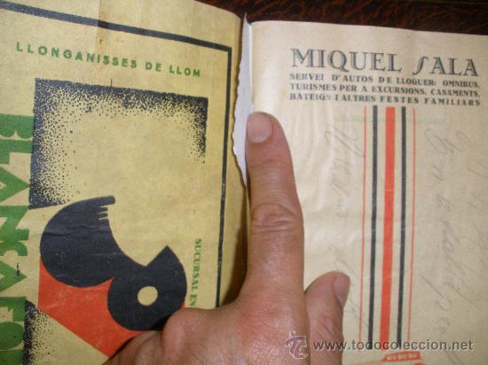 Cat&aacute;logos publicitarios: Detalle de hoja arrancada,por lo demas,completo. - Foto 12
