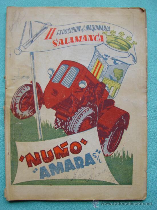 Advertising Catalogs: CATALOGO DE LA EXPOSICION DE MAQUINARIA SALAMANCA 1957. NU&Ntilde;O AMARA S.L. CON PUBLICIDAD