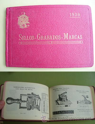 Cat&aacute;logos publicitarios: Cat&aacute;logo : SELLOS, GRABADOS, MARCAS de Ambrosio Allado. 1930. Valencia