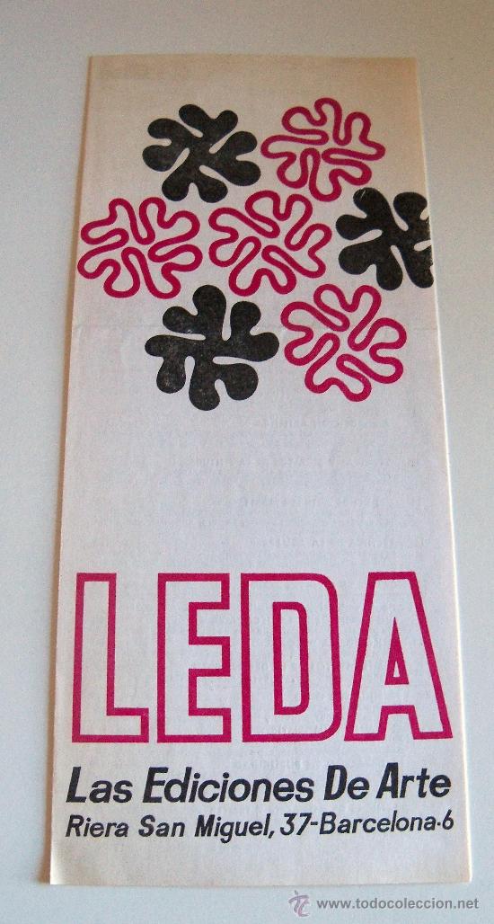 Catalogues publicitaires: LEDA, LAS  EDICIONES DE ARTE. CAT&Aacute;LOGO.