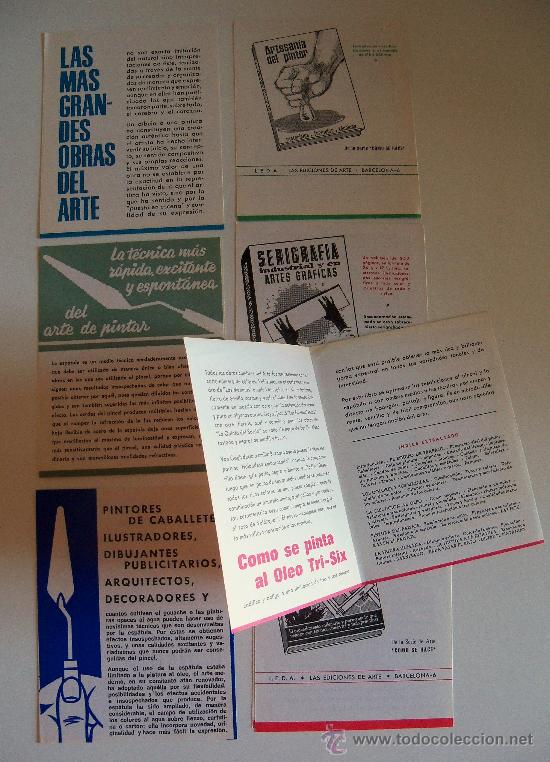 Catalogues publicitaires: LOTE DE 7 FOLLETOS DE LEDA, LAS EDICIONES DE ARTE.
