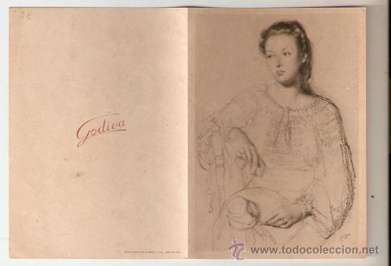 Catalogues publicitaires: PERFUMERIA GODIVA, Publicidad, con texto en el interior. 18,4 x 13 cms. Vell i Bell