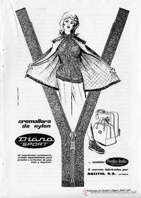 Werbekataloge: PUBLICIDAD EN PRENSA 1966 13.5X18.5 - DIANA SPORT - TEXTIL MUJER