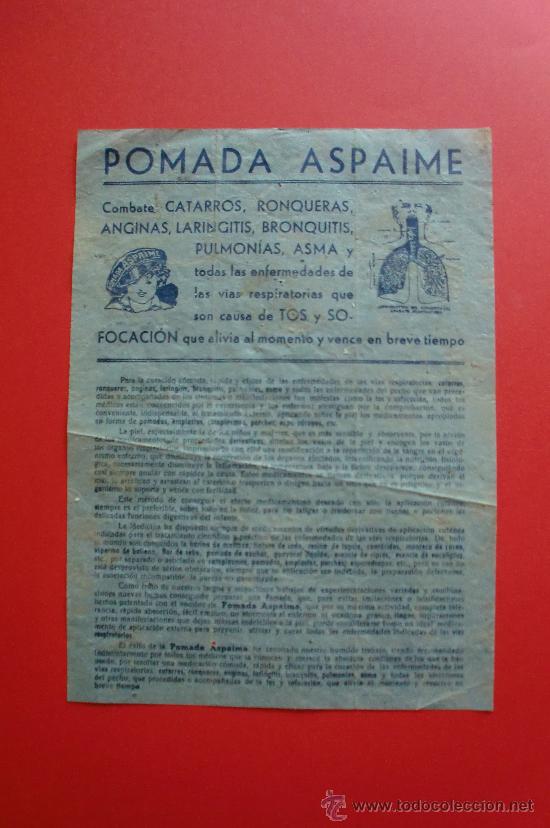 Cat&aacute;logos publicitarios: POMADA ASPAIME - Foto 1