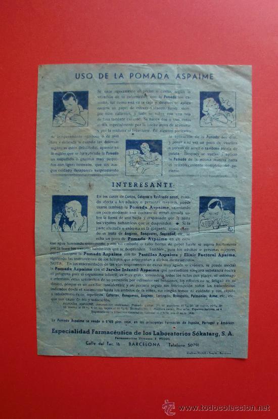 Cat&aacute;logos publicitarios: POMADA ASPAIME - Foto 2
