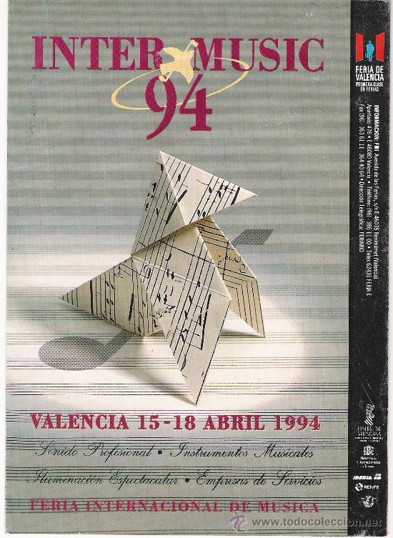 Cataloghi pubblicitari: INTERMUSIC 94 - FERIA INTERNACIONAL DE MUSICA - VALENCIA 15/18 ABRIL 1994