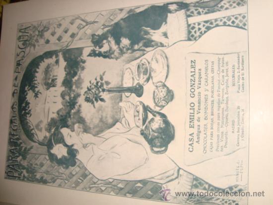 Catalogues publicitaires: papel publicitario 1919 , publicidad de la epoca, para regalos de pascua, casa emilio gonzales