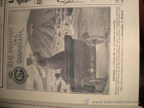 Catalogues publicitaires: papel publicitario 1919 , publicidad de la epoca, real sanatorio del guadarrama, madrid