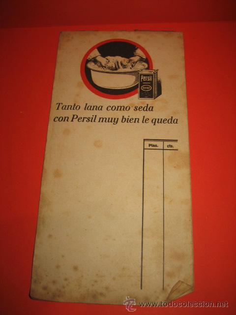Cat&aacute;logos publicitarios: PUBLICIDAD PERSIL HOJAS DE UNA LIBRETA - Foto 2
