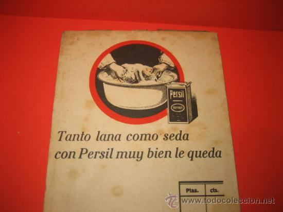 Cat&aacute;logos publicitarios: PUBLICIDAD PERSIL HOJAS DE UNA LIBRETA - Foto 3