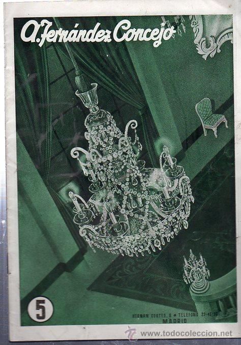Werbekataloge: A. FERN&Aacute;NDEZ CONCEJO, LISTA DE PRECIOS DEL CAT&Aacute;LOGO N&ordm; 5, MADRID, 20 P&Aacute;GS, 24X17CM