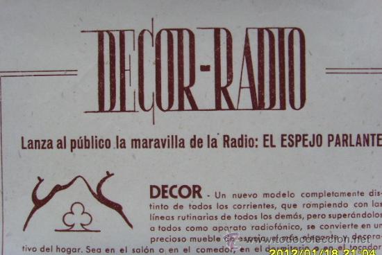 Cat&aacute;logos publicitarios: DECOR-RADIO - Foto 2