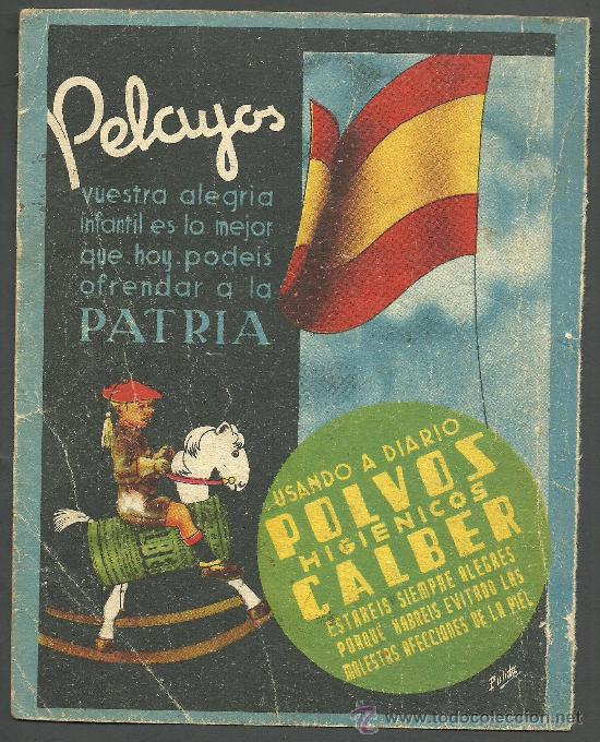 Cat&aacute;logos publicitarios: L12-15 INTERESANTE PUBLICIDAD (CARLISTA) POLVOS CALBER Y GALLETAS MARIA - ILUSTRADOR HERREROS