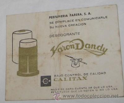 Cat&aacute;logos publicitarios: PUBLICIDAD DE VARON DANDY - Foto 1