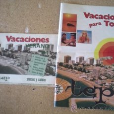 Catálogos publicitarios: CATALOGO VIAJES TEP - VACACIONES PARA TODOS - AÑO 1981 Y TARIFA DE PRECIOS