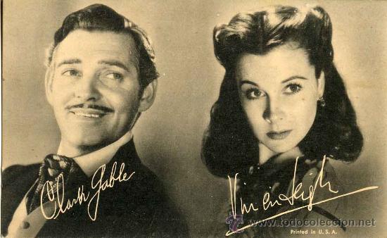 Cat&aacute;logos publicitarios: Tarjeta publicidad de aceite alimenticio crusellas - Clark Gable