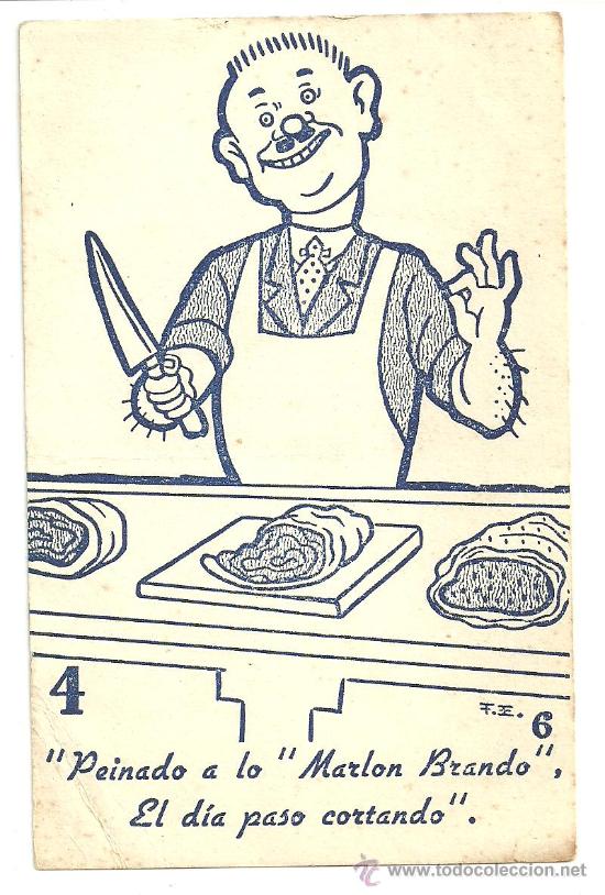 Cat&aacute;logos publicitarios: PEINADO A LO MARLON BRANDO EL DIA PASO CORTANDO