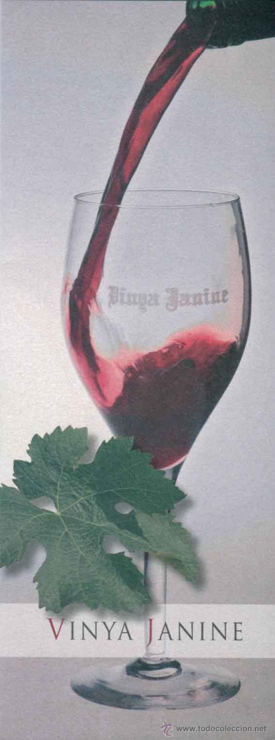 Cat&aacute;logos publicitarios: Folleto publicitario bodegas Vinya Janine - Rodonya - Tarragona