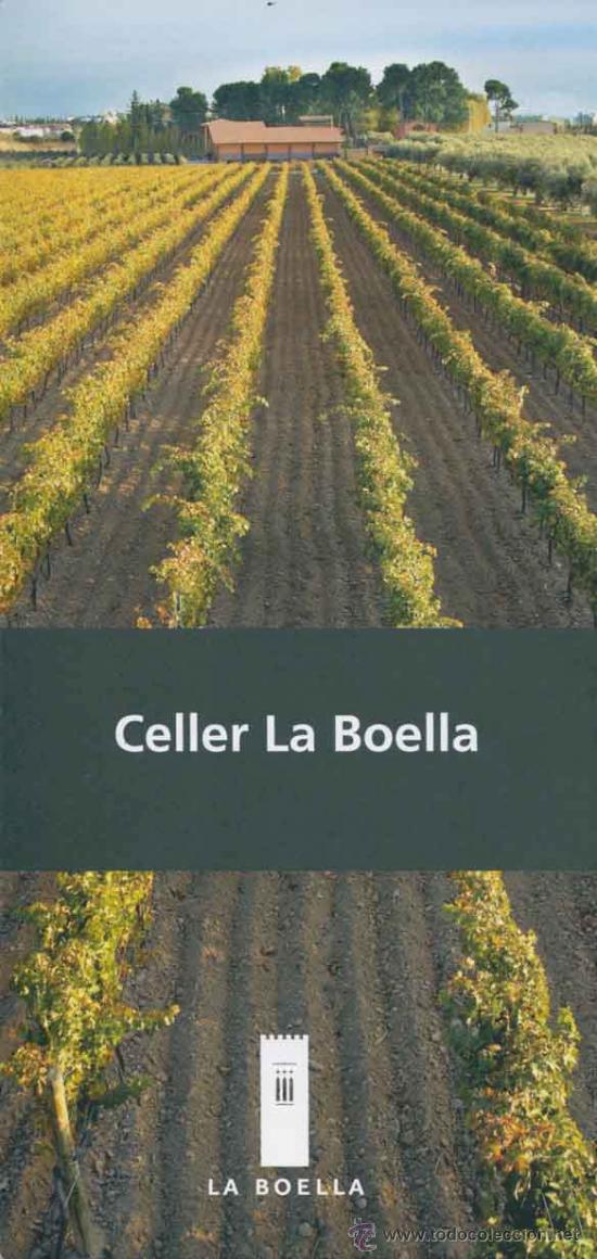 Cat&aacute;logos publicit&aacute;rios: Folleto publicitario bodegas celler la Boella - la Canonja - Tarragona