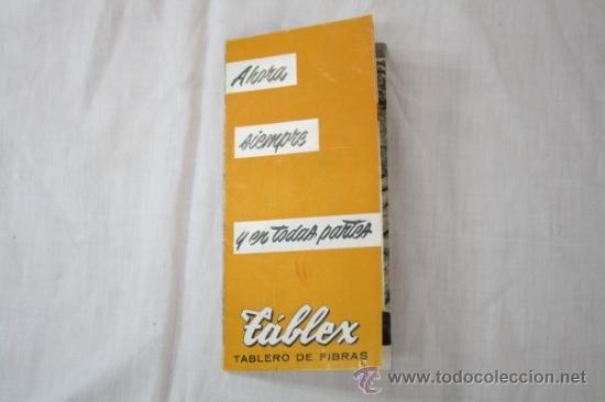 Advertising Catalogs: Antiguo Folleto Publicitario Tablex Tableros de Fibras - Fabrica Valladolid - Tablero de 1000 Usos