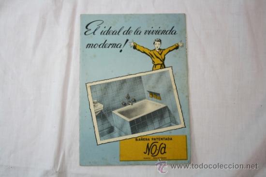 Advertising Catalogs: Antiguo Catalogo Publicitario Ba&ntilde;era Patentada No-Sa - Novedades Sanitarias Bilbao - Griferias