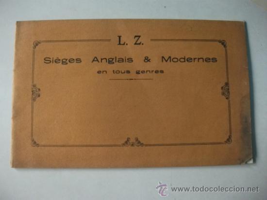 Catalogues publicitaires: CAT&Aacute;LOGO FRANC&Eacute;S DE SILLAS INGLESAS L.Z.