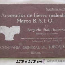 Catálogos publicitarios: CATALOGO 1921 COMPAÑIA GENERAL DE TUBOS BILBAO
