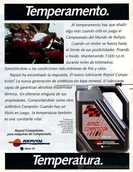 Advertising Catalogs: publicidad prensa 1991 - REPSOL / SEK - coche deportes ense&ntilde;anza infancia (foto adicional)