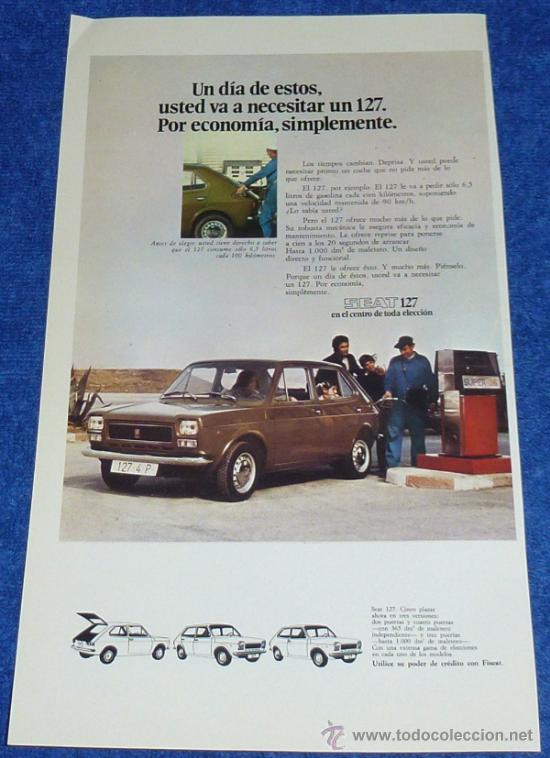 Cat&aacute;logos publicitarios: Seat 127 - 1976 - Foto 2