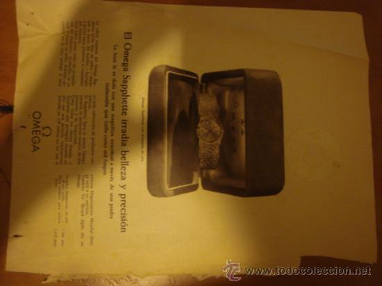 Werbekataloge: muy antigua hoja publicidad, publicitaria, omega 1964 de la rebista abc