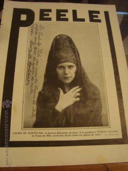 Catalogues publicitaires: muy antigua hoja publicidad, publicitaria, peele laura de santelmo