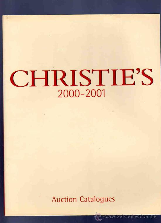 Catalogues publicitaires: CATALOGO SUBASTAS. AUCTIONS CATALOGUES. CHRISTIES&acute;S 2000 - 2001.