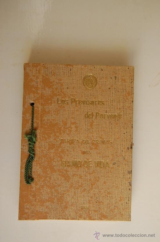 Cat&aacute;logos publicitarios: LOS PREVISORES DEL PORVENIR TARIFA DE PRIMAS DEL RAMO DE VIDA 1948