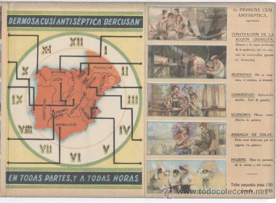 Cat&aacute;logos publicitarios: Triptico. Dermosa Cus&iacute; antisept&iacute;ca DERCUSAN. - Foto 3