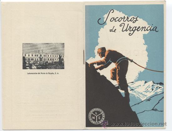 Cat&aacute;logos publicitarios: Socorros de Urgencia. Laboratorios del Norte de Espa&ntilde;a. Publicidad de Arnic&oacute;n y Dercus&aacute;n