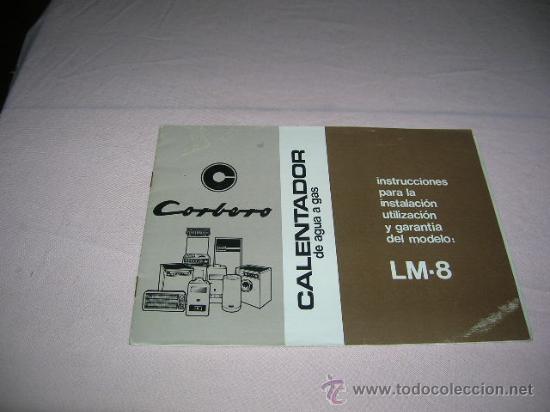 Cataloghi pubblicitari: Cat&aacute;logo calentador Corbero