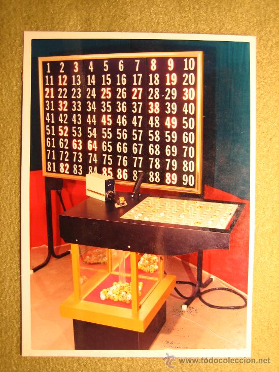 Cat&aacute;logos publicitarios: FOTOGRAFIA ORIGINAL PARA CATALOGO COMERCIAL MAQUINAS RECREATIVAS..BINGO...18 x 12,5 cm
