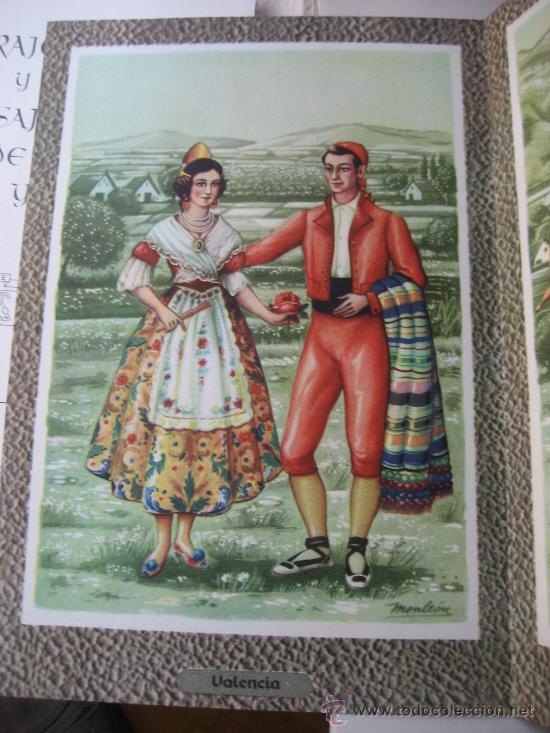 Cat&aacute;logos publicitarios: Valencia. Traje T&iacute;pico. Lamina de 21 x 14 cms. Publicidad Farmaceutica.