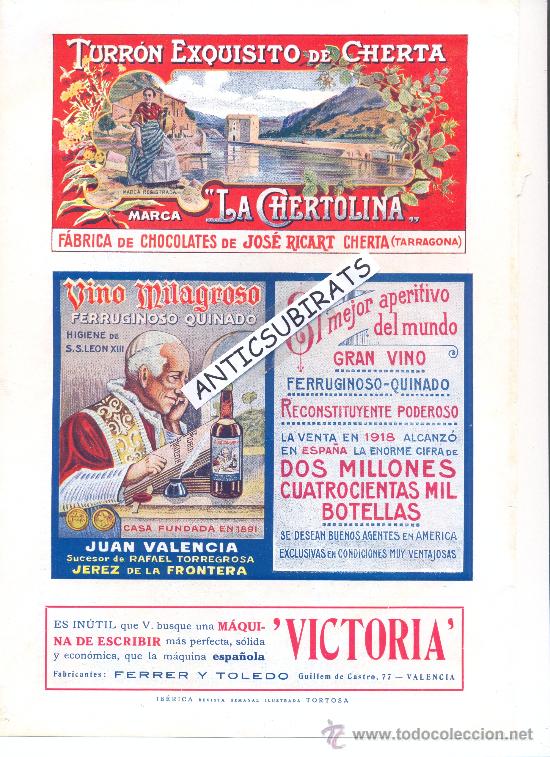 Cat&aacute;logos publicitarios: HOLA PUBLICITARIA A&Ntilde;OS 20 MAQUINA DE ESCRIBIR VICTORIA . VALENCIA. FERRER Y TOLEDO
