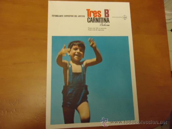 Werbekataloge: ANTIGUA PUBLICIDAD LABORATORIOS BIOHORM carnitina.