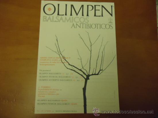 Werbekataloge: ANTIGUA PUBLICIDAD LABORATORIOS BIOHORM balsamico olimpen