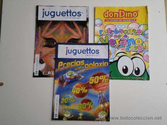 Advertising Catalogs: LOTE DE 3 CATALOGOS , DON DINO A&Ntilde;O 2010 , JUGUETTOS A&Ntilde;O 2012 Y DISFRACES A&Ntilde;O 2013 .